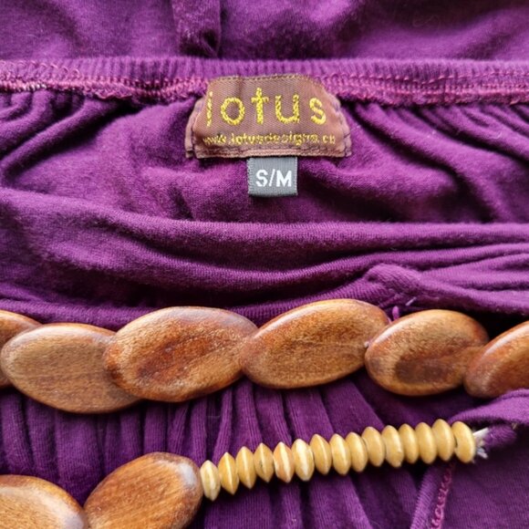 Lotus Halter Mini Summer Dress Sz S/M - Picture 10 of 11